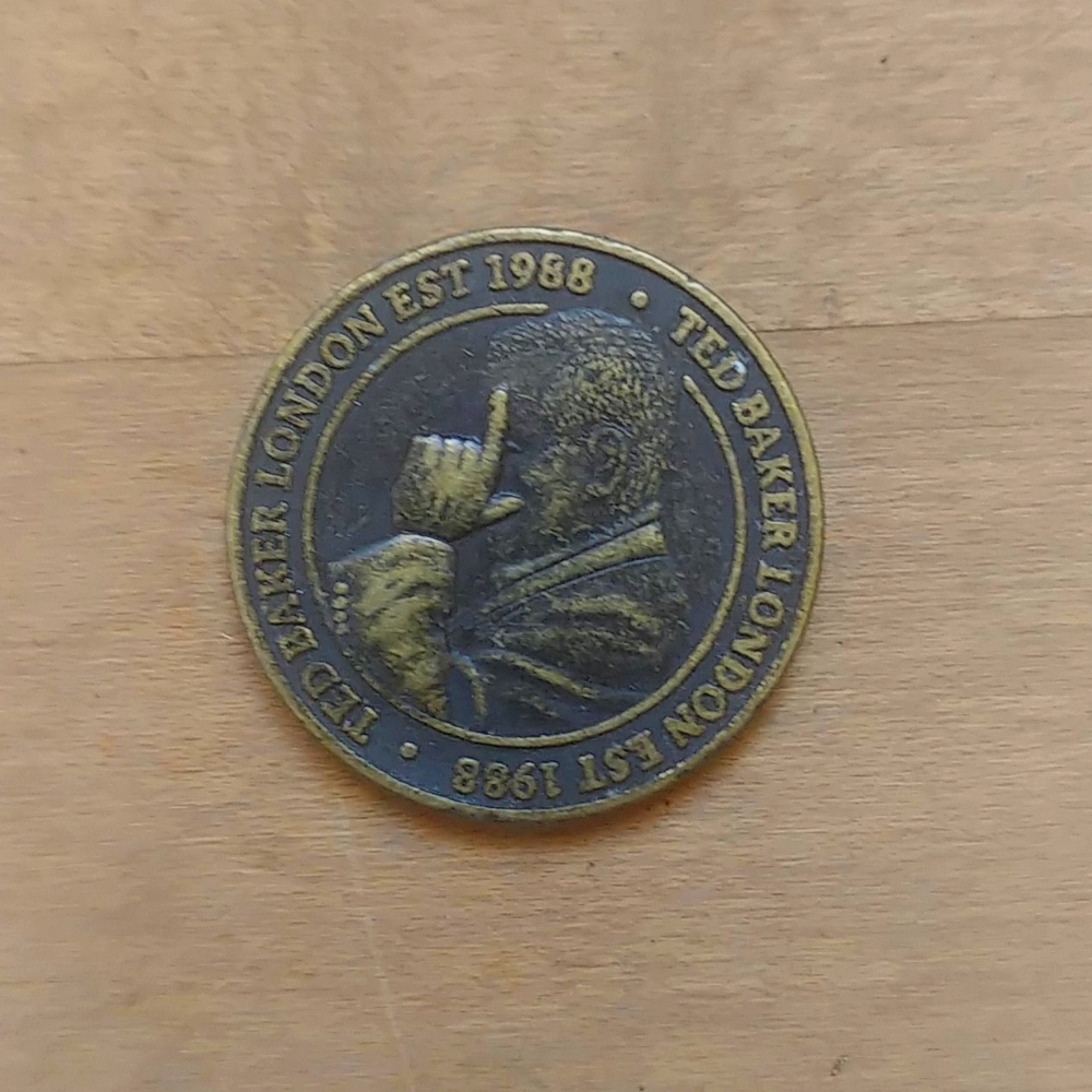 Ted Baker coin east west Ted is best 1988 London